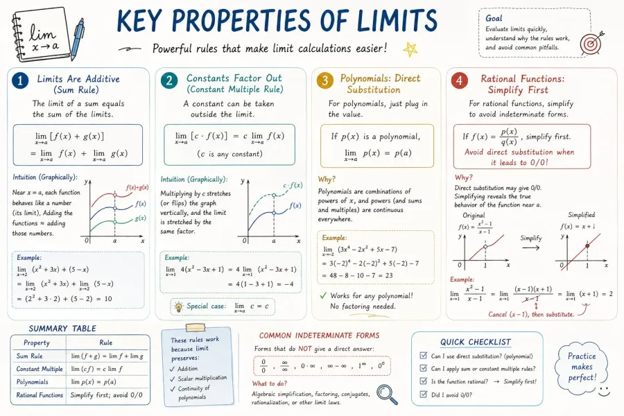 AP Calculus 学习表信息图 - 图表与信息可视化提示词案例